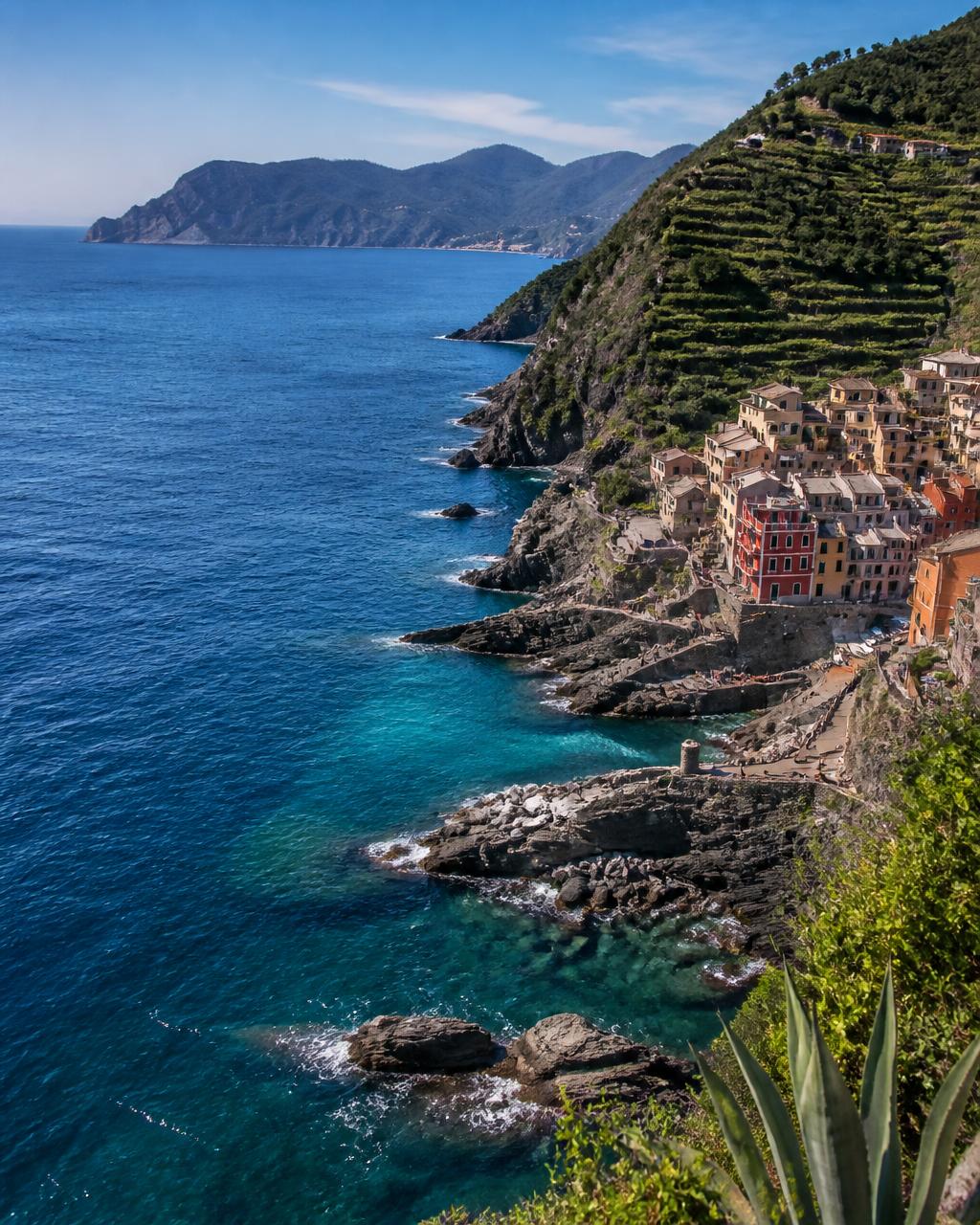 Italian coastline seen from above