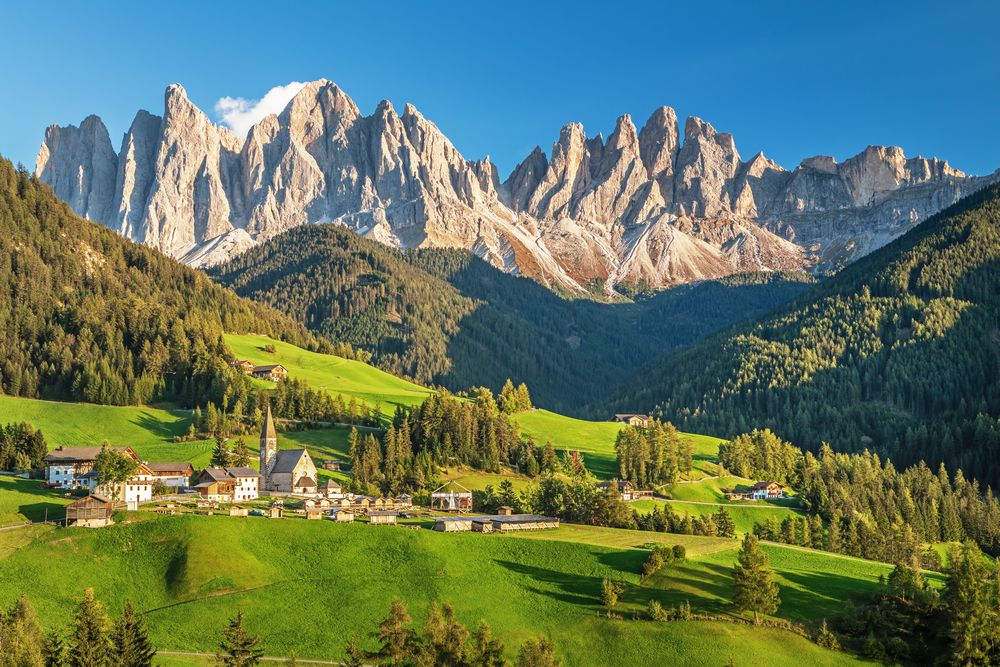 The church of Santa Maddalena in Val di Funes