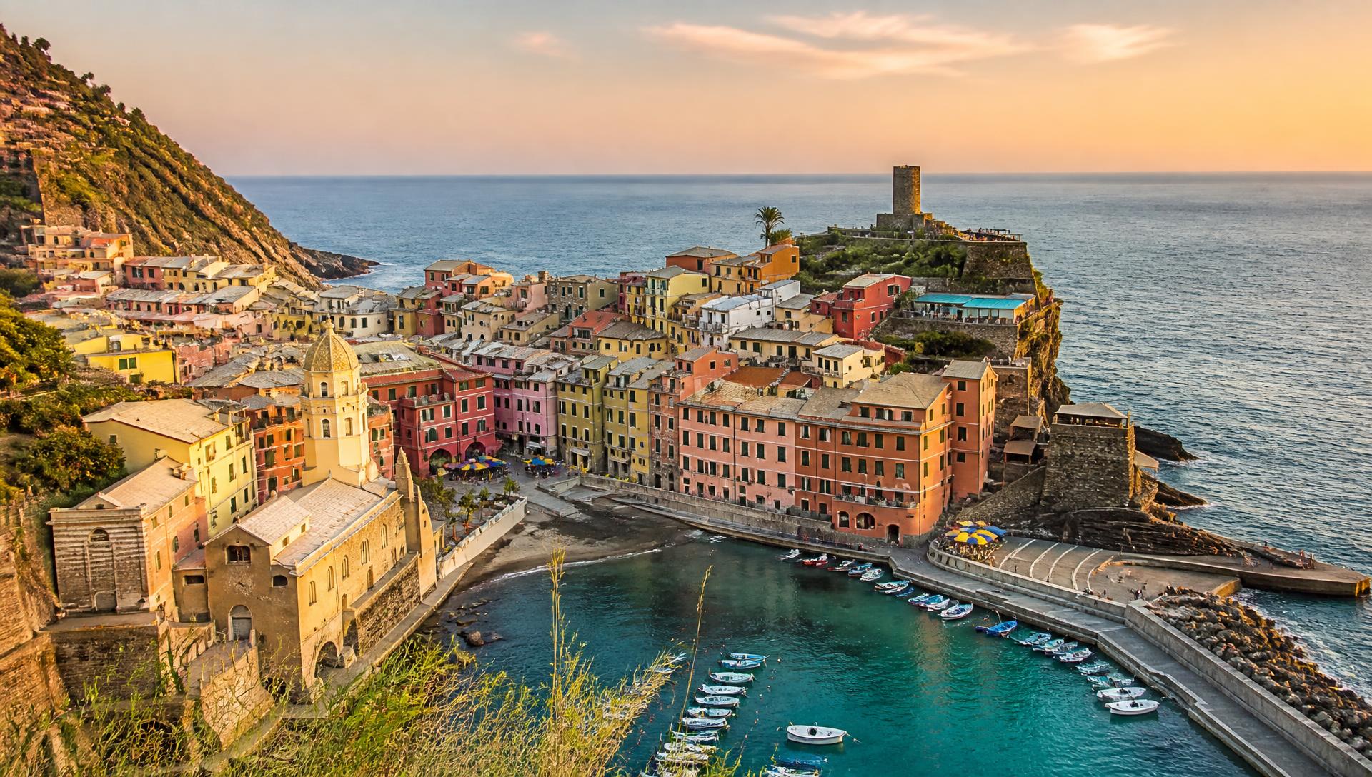 Italian landscape seen from above