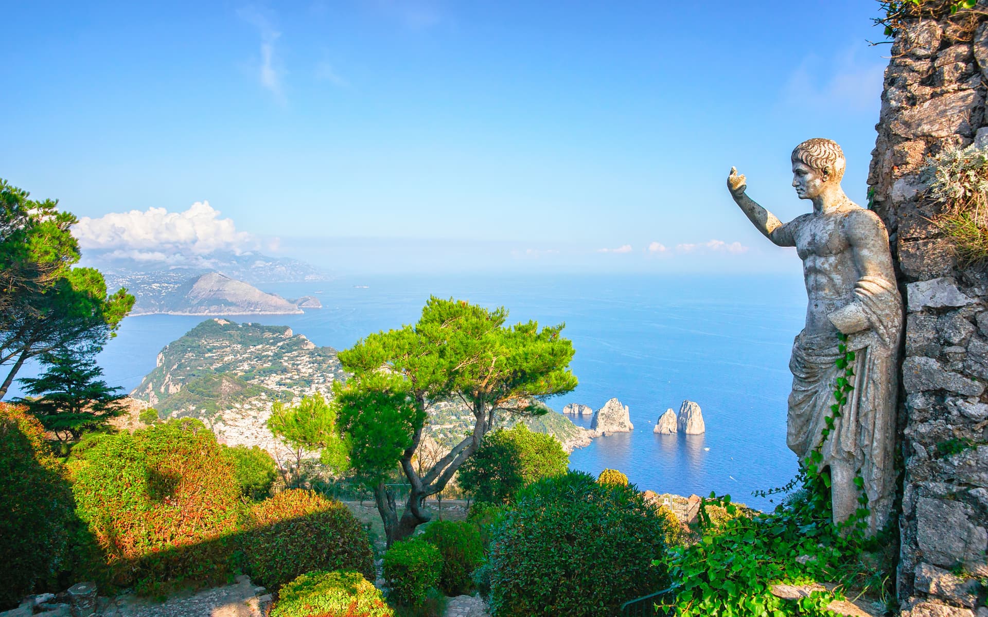 The coastline of Capri