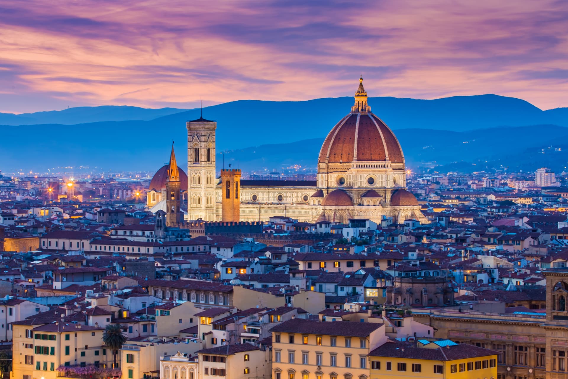 Florence Cathedral at sunset