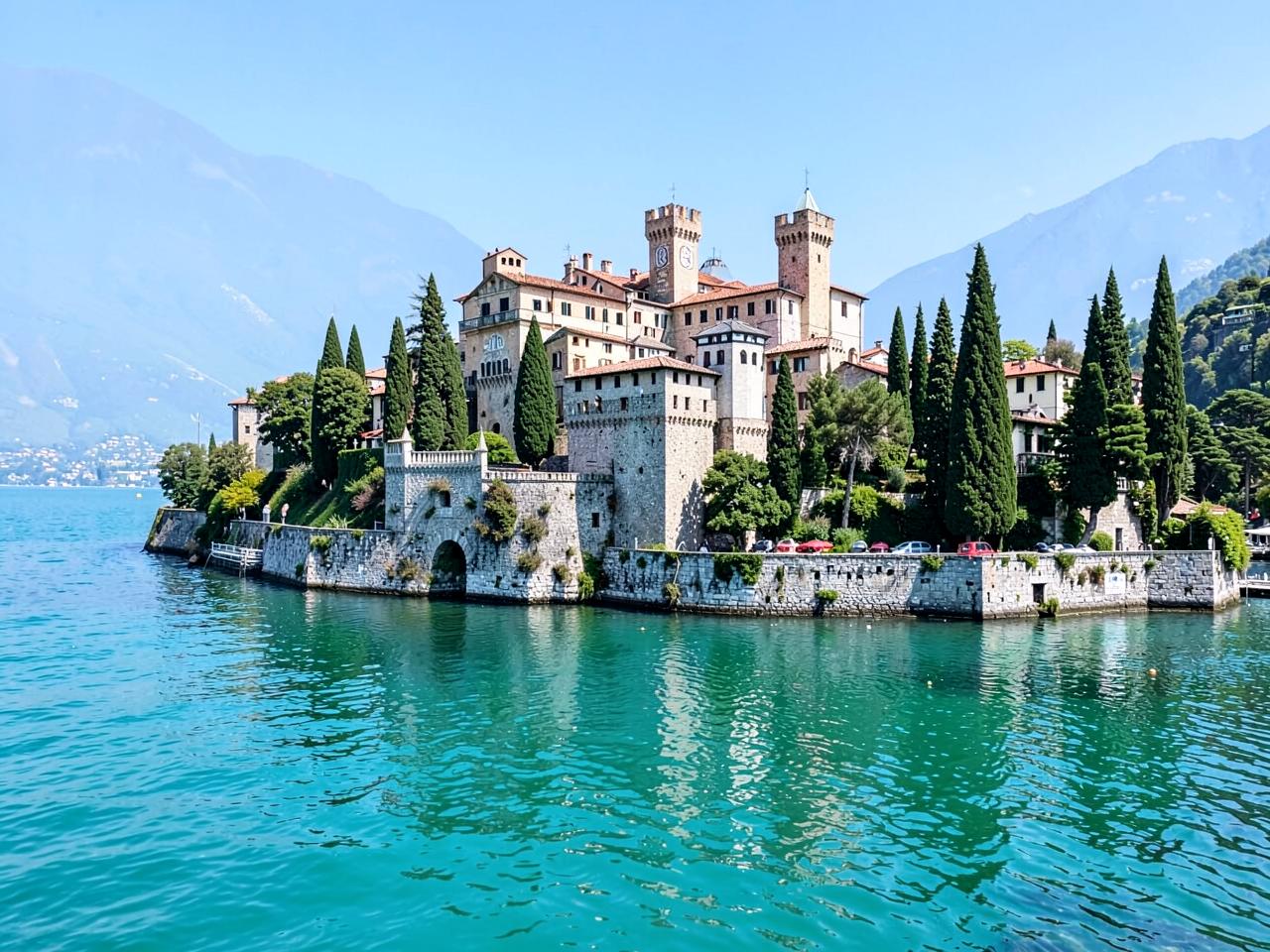The Scaligero castle on the Sirmione peninsula
